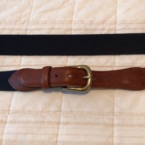 COACH belt // navy blue // leather // size 36